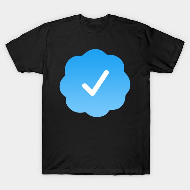 Social Media Check Mark T-Shirt by Drunk3po